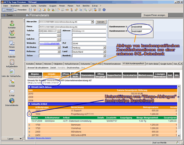 Screen KundenInfo